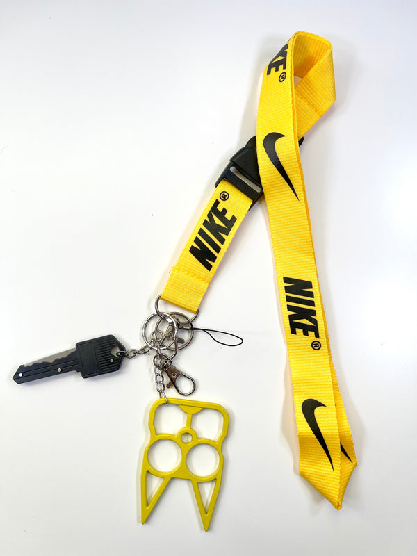 Yellow and black Go lanyard set