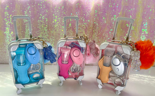 Rhinestone Bear Suitcase Sets