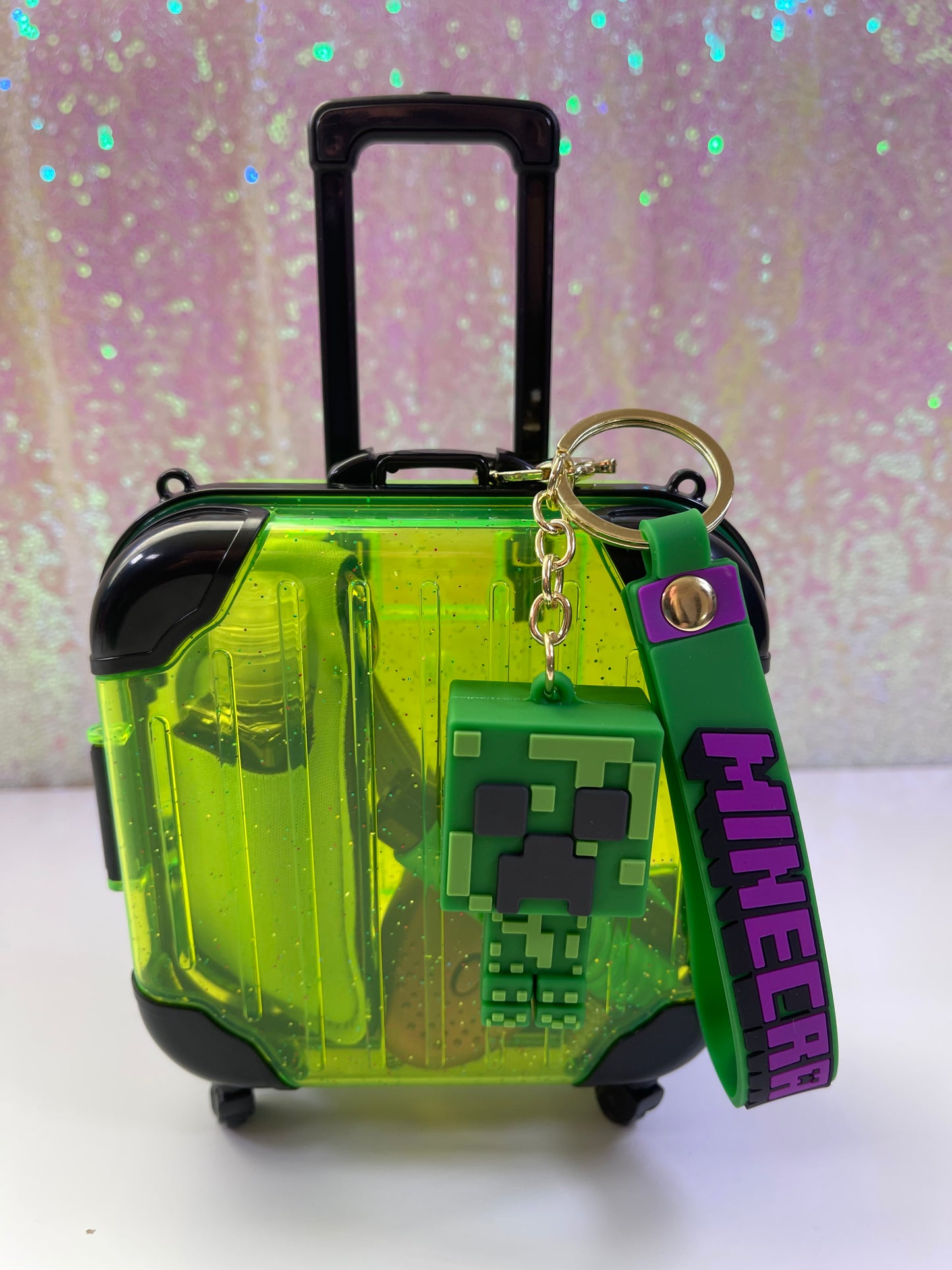 Minecraft Suitcase Kids Safety Keychain Set