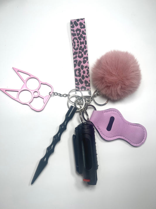 Pink and Black Leopard Set